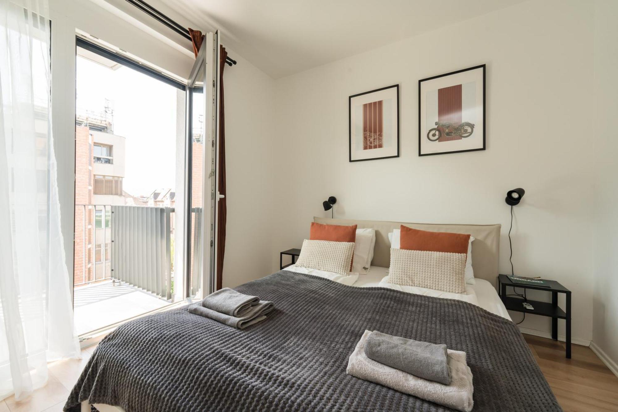 Brand New Modern Apartment-2 Rooms-Balcony-Garage Budapeste Exterior foto