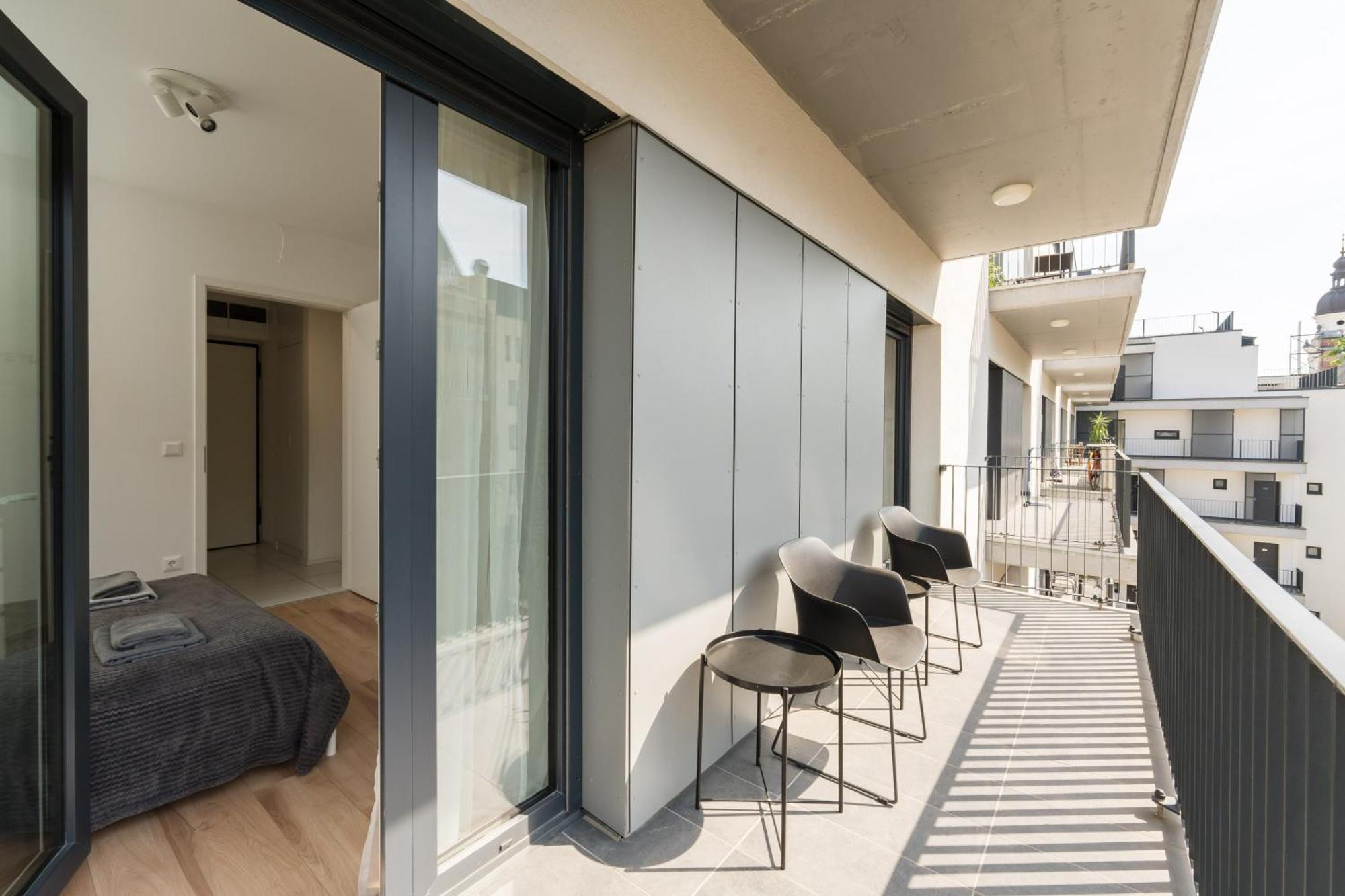 Brand New Modern Apartment-2 Rooms-Balcony-Garage Budapeste Exterior foto